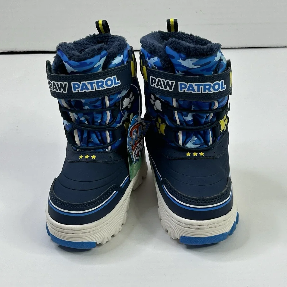Nickelodeon Paw Patrol Chase + Marshall Dogs‎ Toddler Boys 6 Snow Boots New Blue